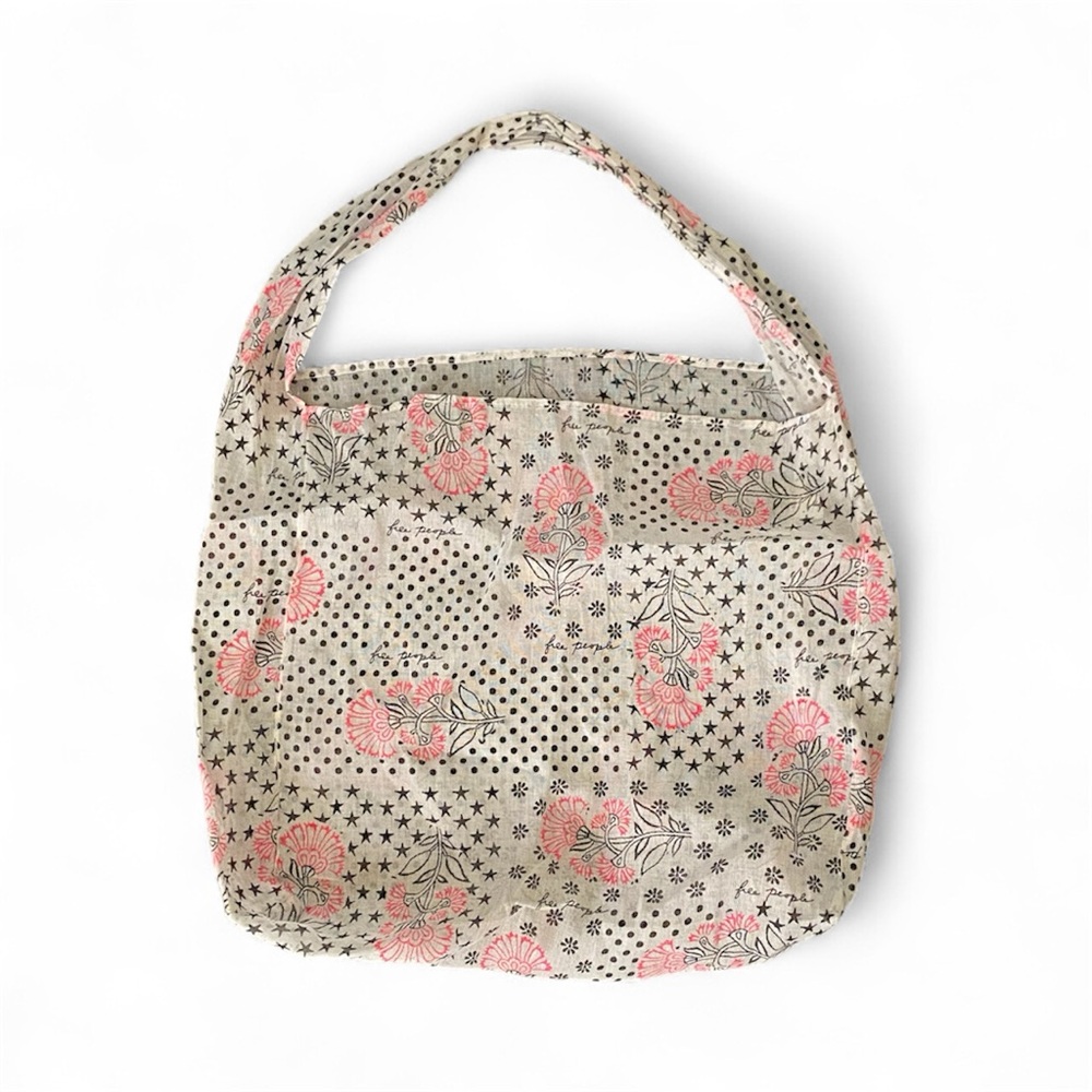 🩷🌸 Free People Floral Star Print Reusable Tote Bag